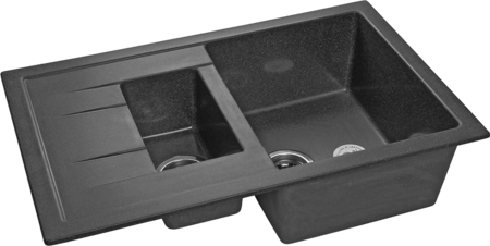 Кухонная мойка GranFest Quadro 775L, Q-775KL графит